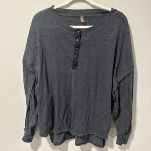 FP Movement by Free People Gray Long Sleeve Top